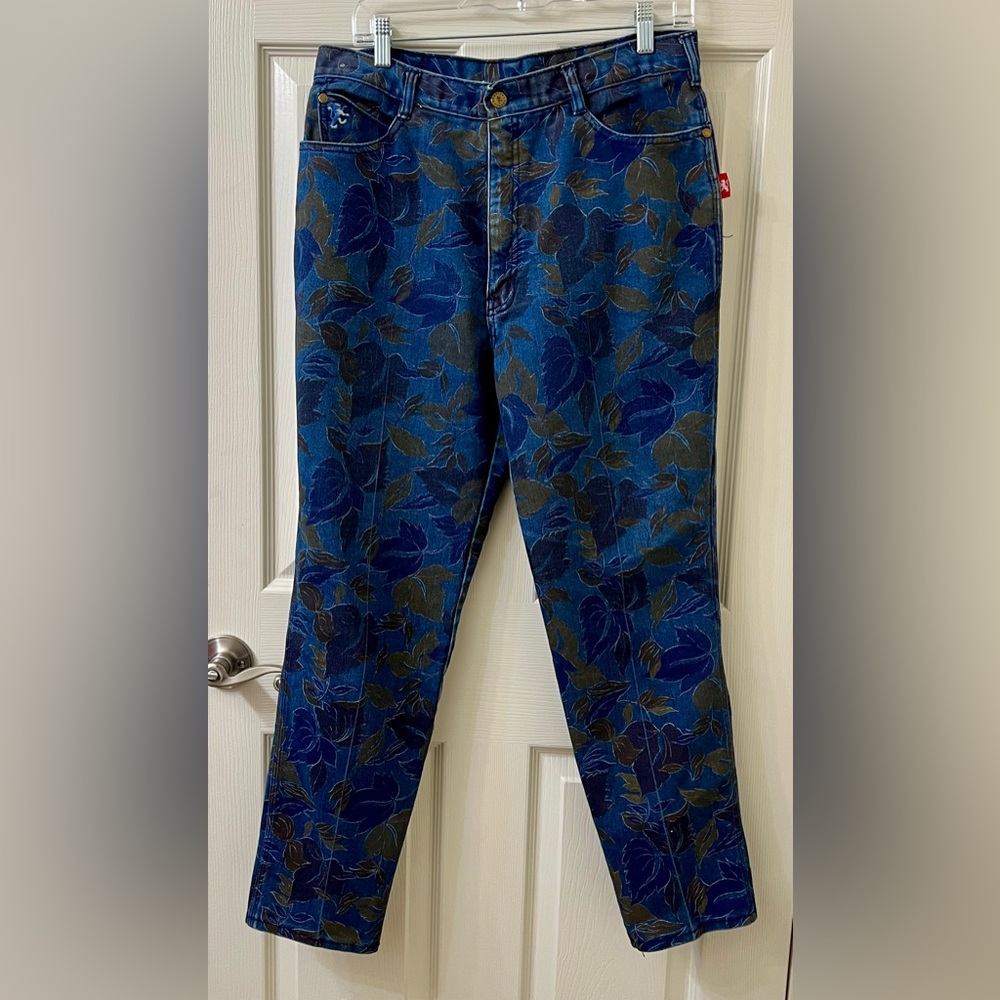 Vintage 80’s Braxton high rise mom floral denim Jeans classic size 18